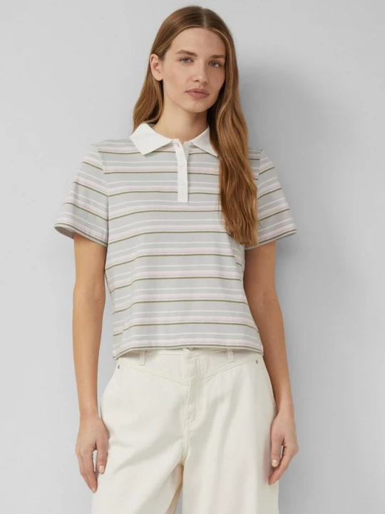 Foto van product Verkorte polo in slim fit s.Oliver niebieski