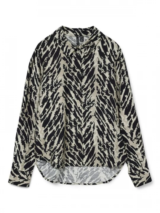 Foto van product VERO MODA Blouse '10332595' zwart gemêleerd