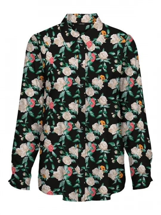 Foto van product VERO MODA Blouse 'NYA' taupe / groen / oudroze / zwart