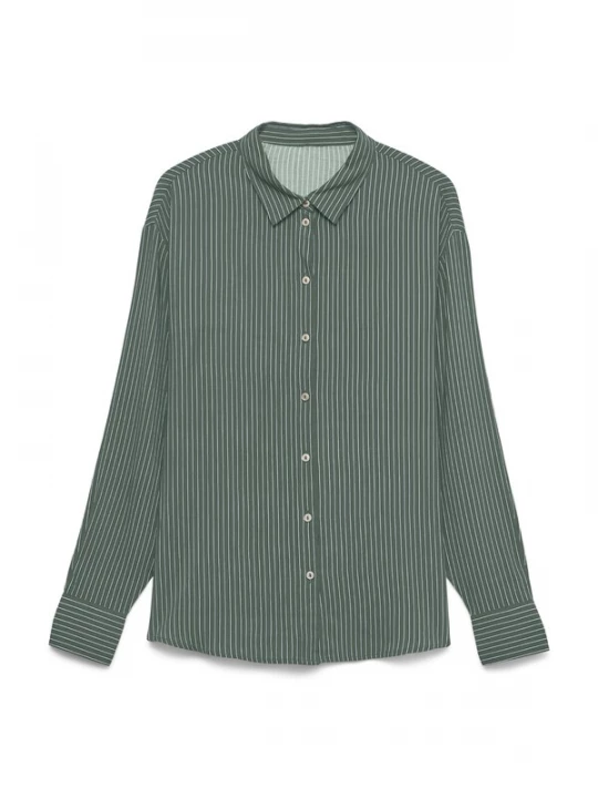 Foto van product VERO MODA Blouse 'VMAlice' donkergroen / wit