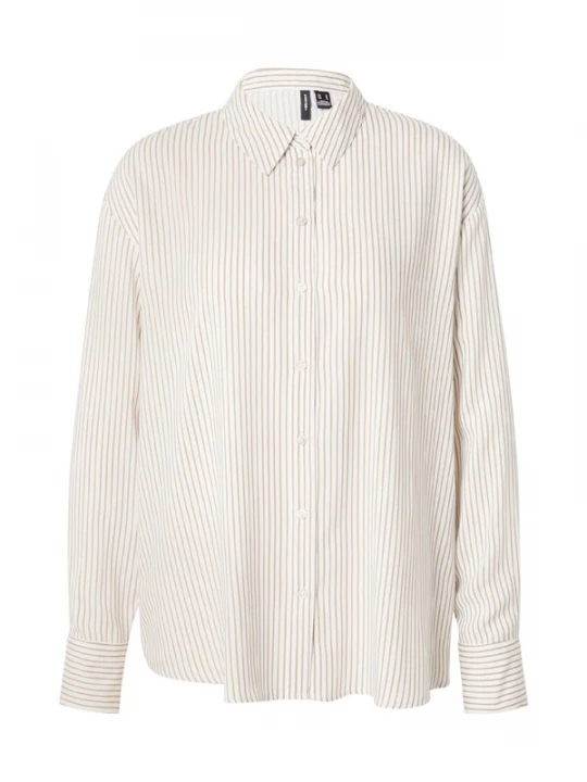 Foto van product VERO MODA Blouse 'VMAlice' olijfgroen / wit