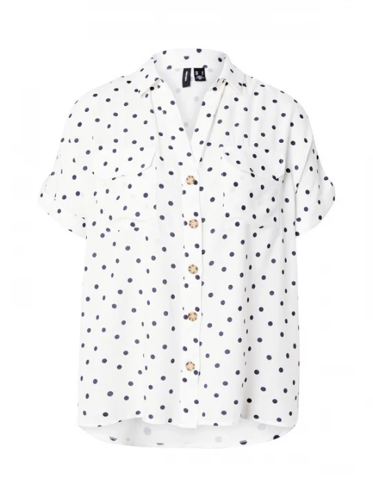 Foto van product VERO MODA Blouse 'VMBUMPY' marine / wit