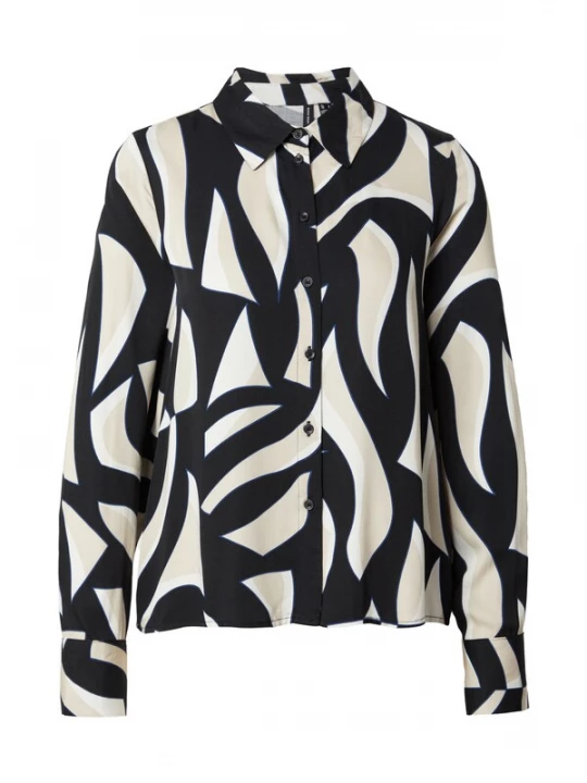 Foto van product VERO MODA Blouse 'VMCINDY REGINA' blauw / grijs / zwart / wit