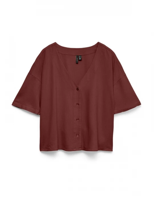 Foto van product VERO MODA Blouse 'VMJesmilo' wijnrood