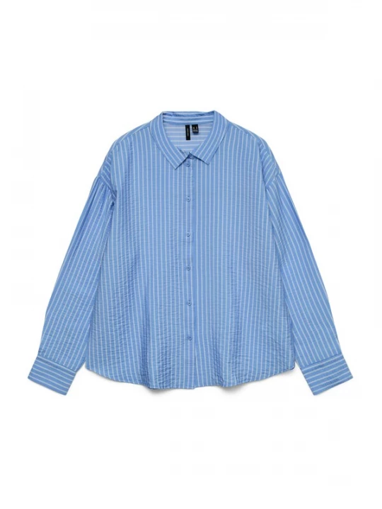 Foto van product VERO MODA Blouse 'VMKaja' royal blue / koningsblauw / wit