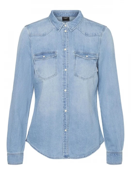 Foto van product VERO MODA Blouse 'VMMaria' blauw denim