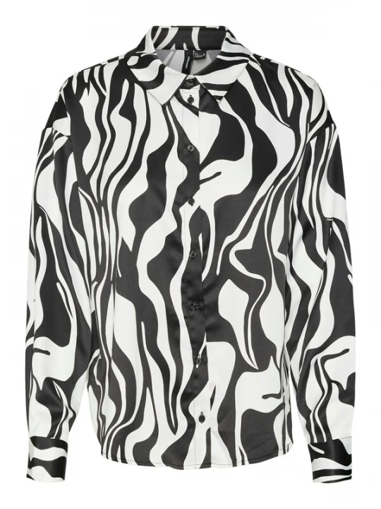 Foto van product VERO MODA Blouse 'VMMERLE' zwart / wit