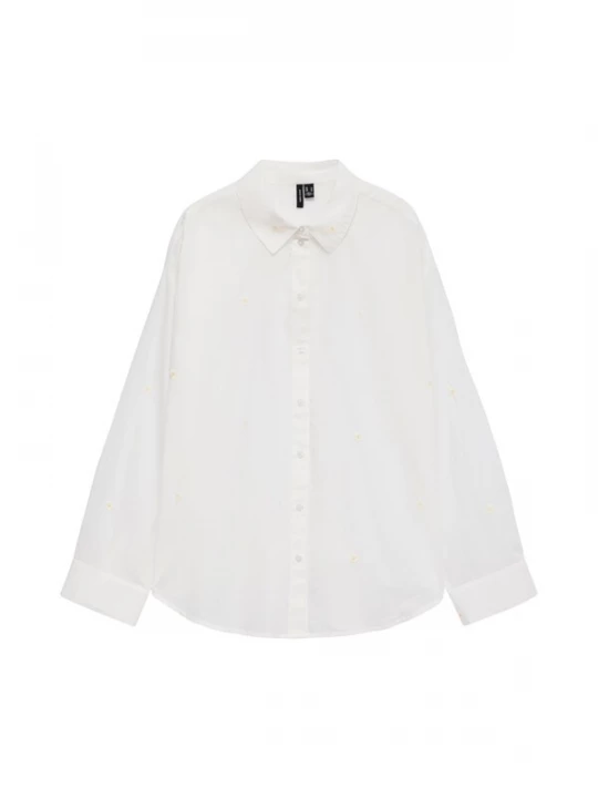 Foto van product VERO MODA Blouse 'VMOdona' geel / wit