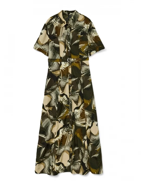 Foto van product VERO MODA Blousejurk 'VMRUBY FIE' beige / ecru / cognac / kaki