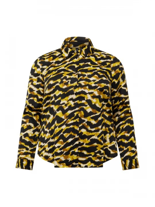 Foto van product Vero Moda Curve Blouse 'GAIL' crème / riet / zwart
