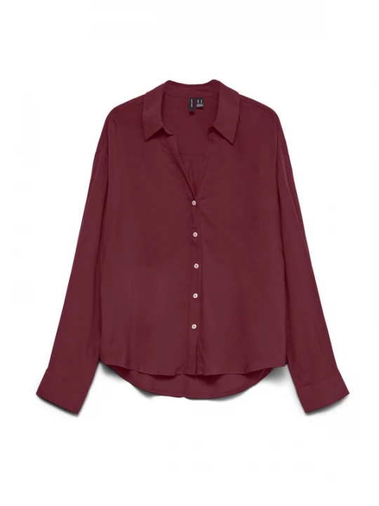 Foto van product Vero Moda Curve Blouse 'VMCAURA' bordeaux