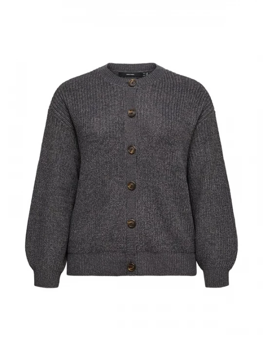 Foto van product Vero Moda Curve Gebreid vest donkergrijs