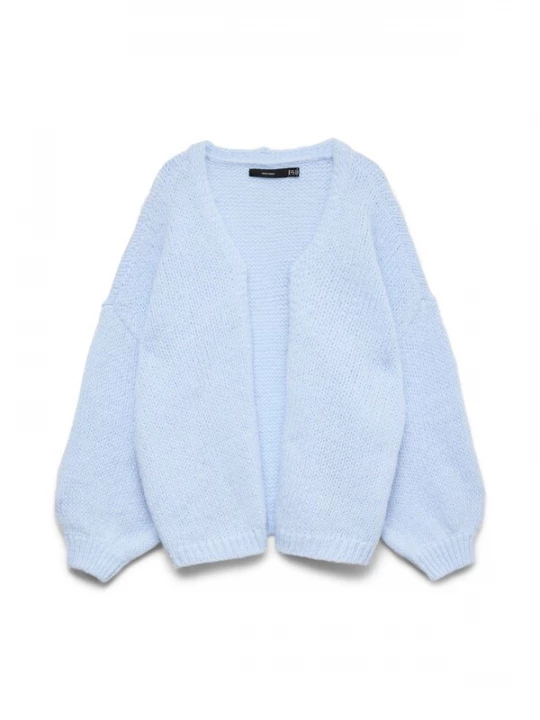 Foto van product Vero Moda Curve Gebreid vest 'VMCMaybe' lichtblauw