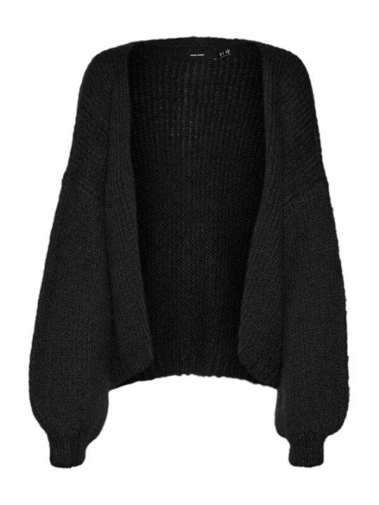 Foto van product Vero Moda Curve Gebreid vest 'VMCMaybe' zwart