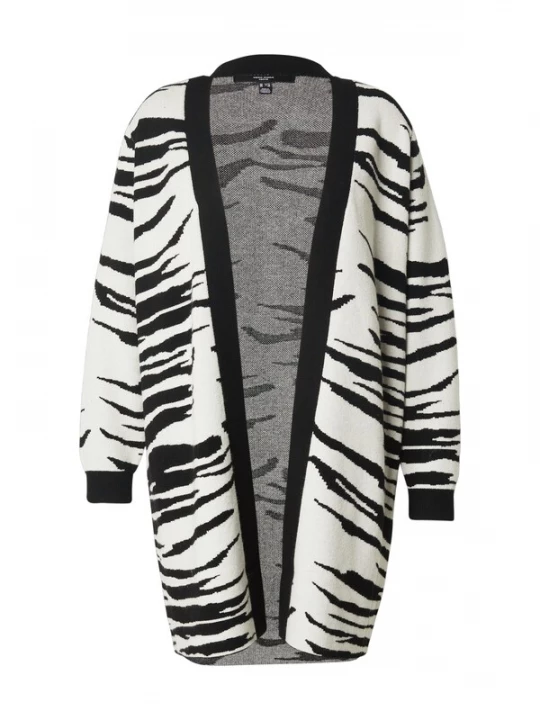 Foto van product Vero Moda Curve Gebreid vest 'VMCNANCY' zwart / wit