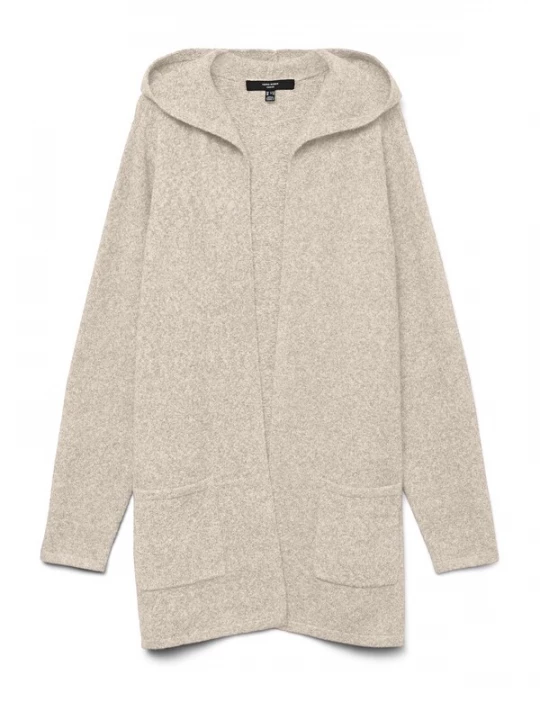 Foto van product Vero Moda Curve Gebreid vest 'VMDOFFY' beige gemêleerd