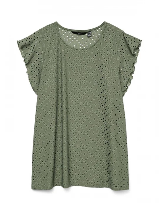 Foto van product Vero Moda Curve Shirt groen gemêleerd