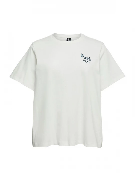 Foto van product Vero Moda Curve Shirt 'VMCVERA CATY' lichtbeige / petrol / pink / wit
