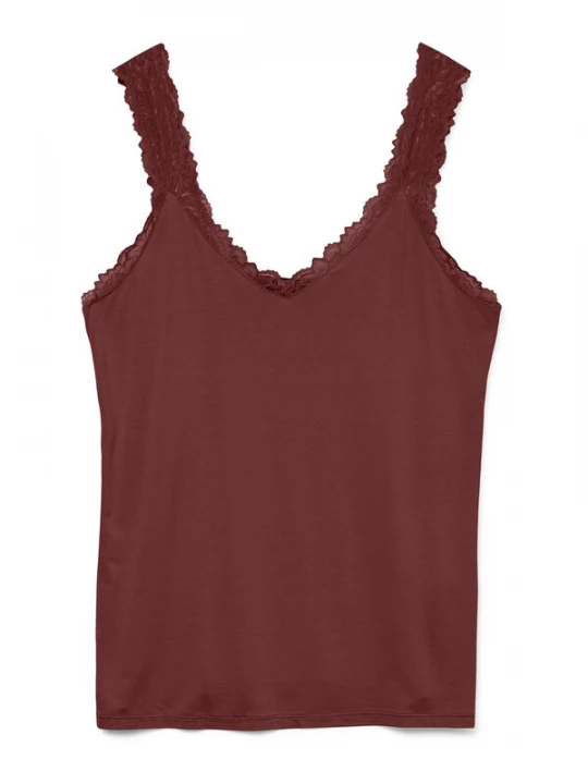 Foto van product Vero Moda Curve Top 'VMCROSA' wijnrood
