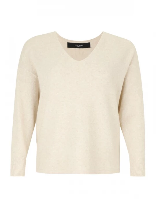 Foto van product Vero Moda Curve Trui 'VMCDOFFY' beige gemêleerd