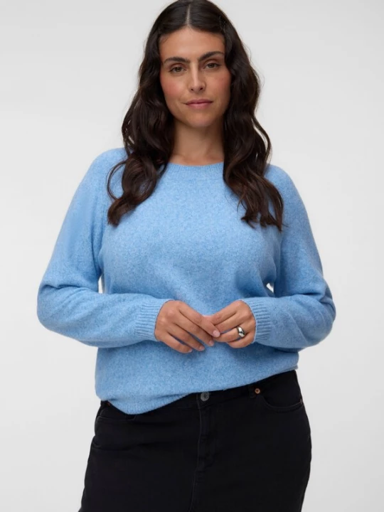 Foto van product Vero Moda Curve Trui 'VMCDOFFY' lichtblauw