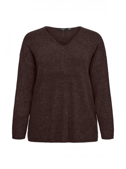Foto van product Vero Moda Curve Trui 'VMCLEFILE' bruin
