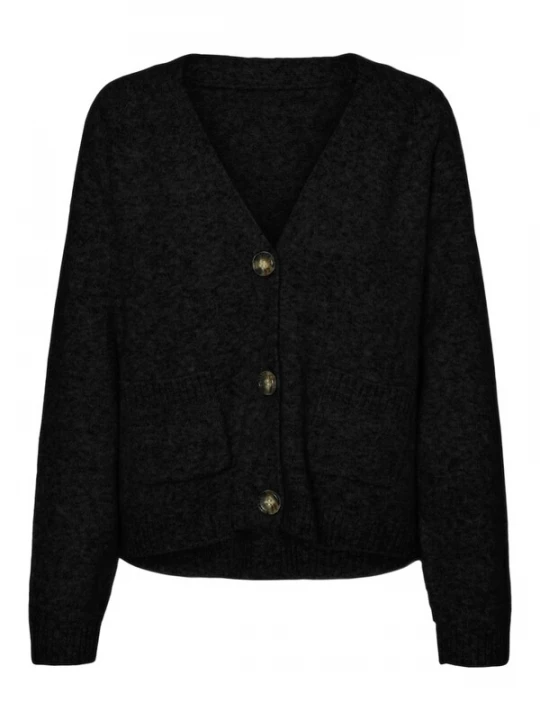 Foto van product VERO MODA Gebreid vest 'Boom' zwart