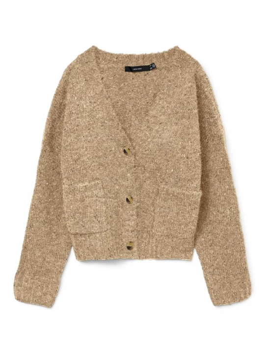 Foto van product VERO MODA Gebreid vest bruin / cappuccino