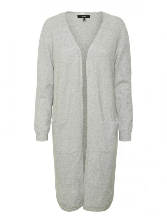 Foto van product VERO MODA Gebreid vest 'Doffy' grijs gemêleerd