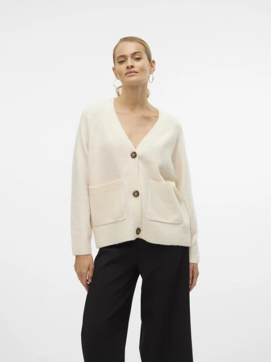 Foto van product VERO MODA Gebreid vest 'VMBoom' crème