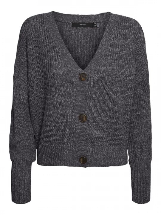 Foto van product VERO MODA Gebreid vest 'VMLea' donkergrijs