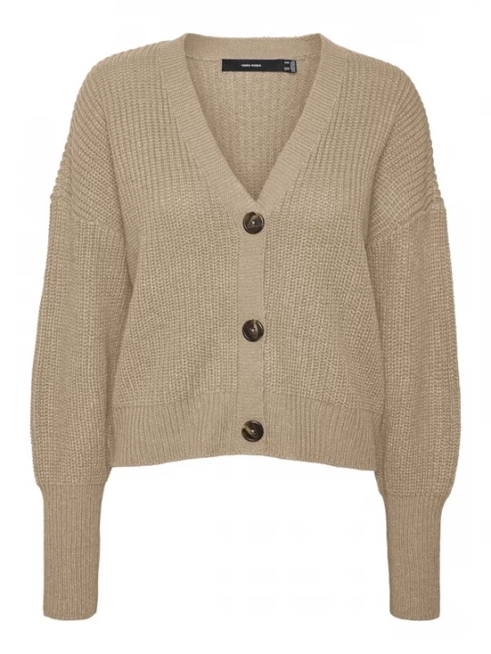 Foto van product VERO MODA Gebreid vest 'VMLea' mokka