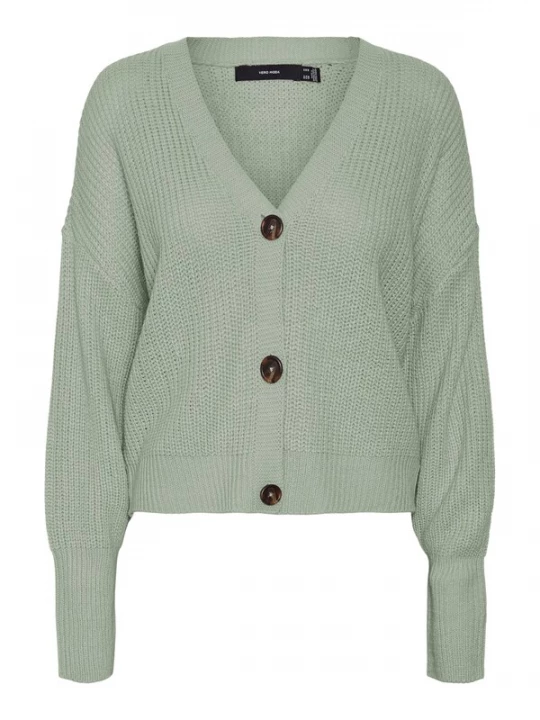 Foto van product VERO MODA Gebreid vest 'VMLea' pastelgroen