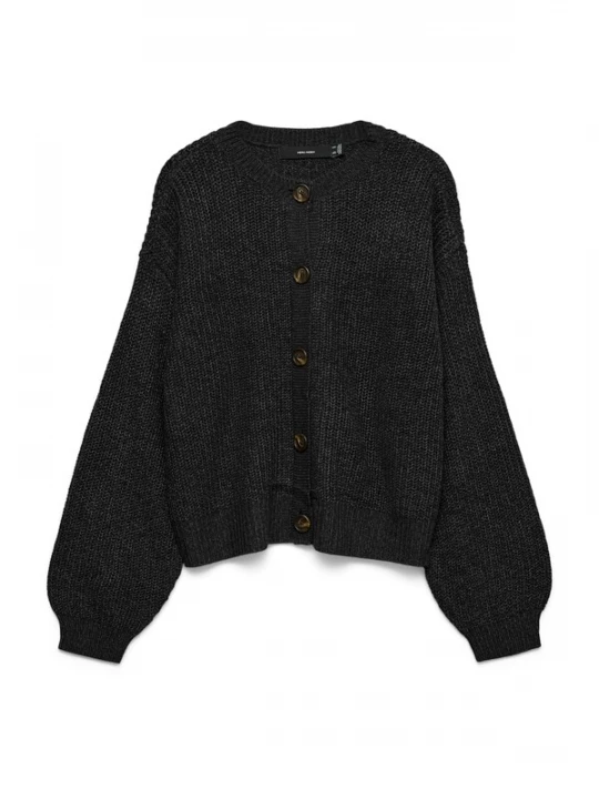 Foto van product VERO MODA Gebreid vest 'VMLEA' zwart