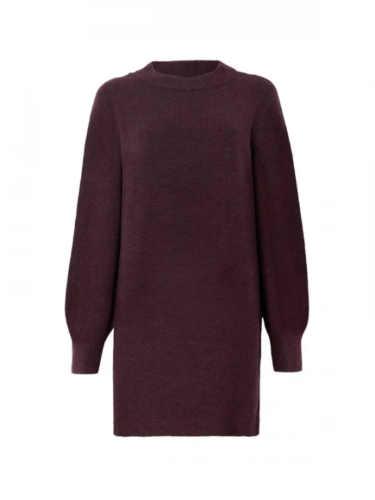 Foto van product VERO MODA Gebreide jurk 'VMBesti' wijnrood