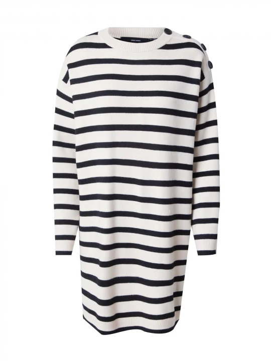 Foto van product VERO MODA Gebreide jurk 'VMSABA' beige / zwart