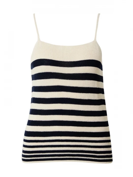 Foto van product VERO MODA Gebreide top 'NEWLEXSUN' beige / navy