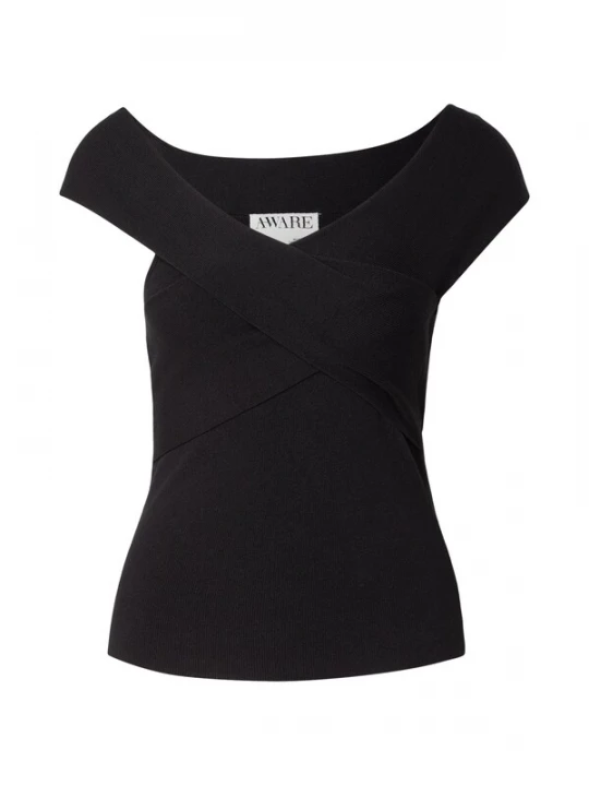 Foto van product VERO MODA Gebreide top 'VMBEVERLY' zwart