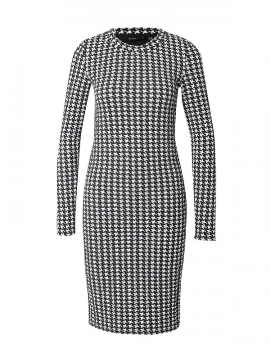 Foto van product VERO MODA Jurk 'Bena' zwart / wit