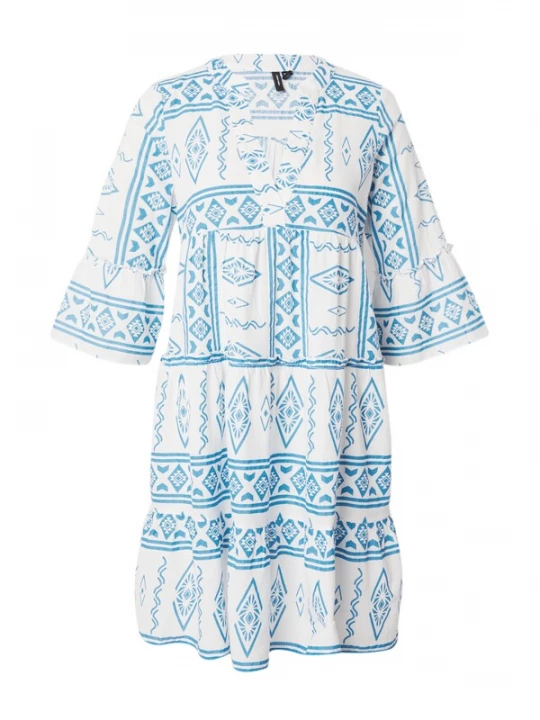 Foto van product VERO MODA Jurk 'Dicthe' lichtblauw / wit