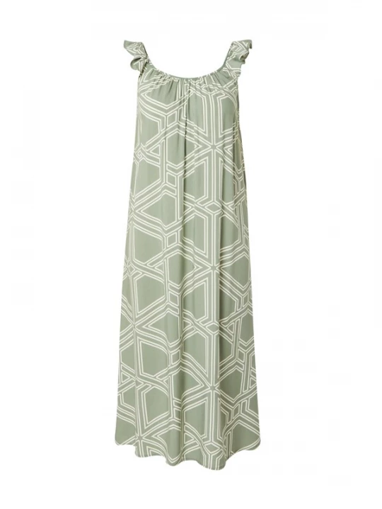 Foto van product VERO MODA Jurk 'EASY JOY' kaki / offwhite