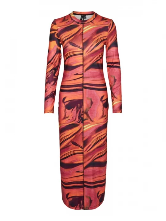 Foto van product VERO MODA Jurk 'Gitte' oranje / koraal / bourgogne