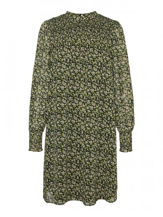 Foto van product VERO MODA Jurk 'HOLLY VICA' beige / bruin / groen / zwart