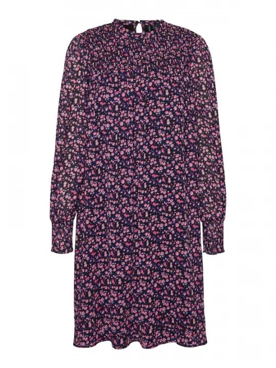 Foto van product VERO MODA Jurk 'HOLLY VICA' violetblauw / cyclaam / pink / zwart