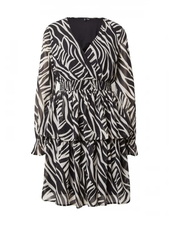 Foto van product VERO MODA Jurk 'Holly' zwart / offwhite