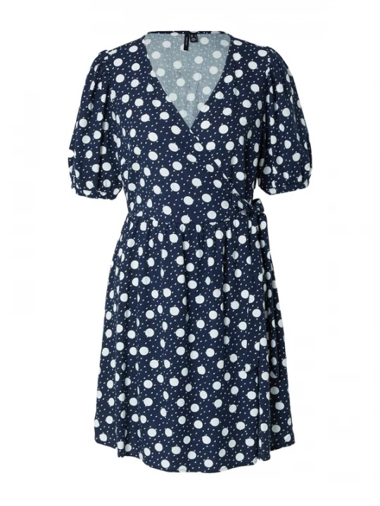 Foto van product VERO MODA Jurk 'JESMILO' donkerblauw / wit