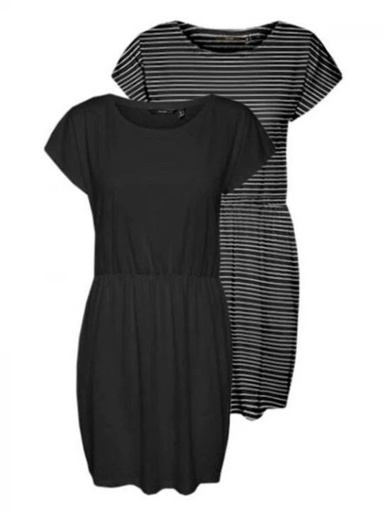Foto van product VERO MODA Jurk 'LUNA' lichtgrijs / zwart