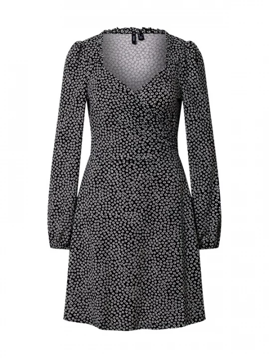 Foto van product VERO MODA Jurk 'Niume' zwart / wit