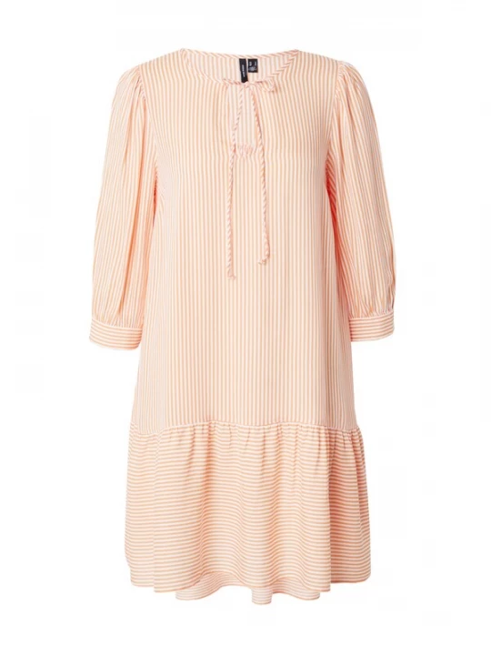 Foto van product VERO MODA Jurk oranje / wit