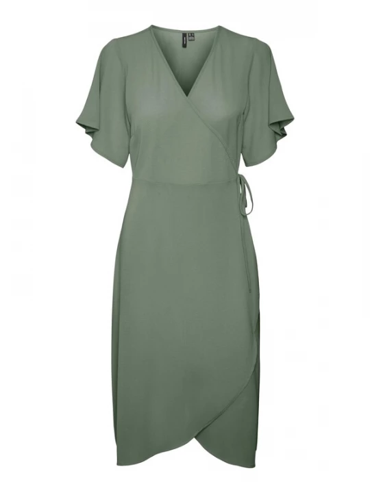 Foto van product VERO MODA Jurk 'Saki' donkergroen